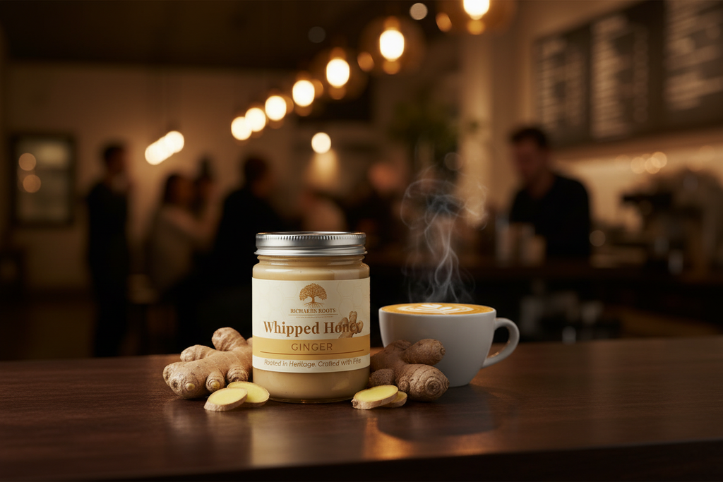 Ginger in Coffee Shop