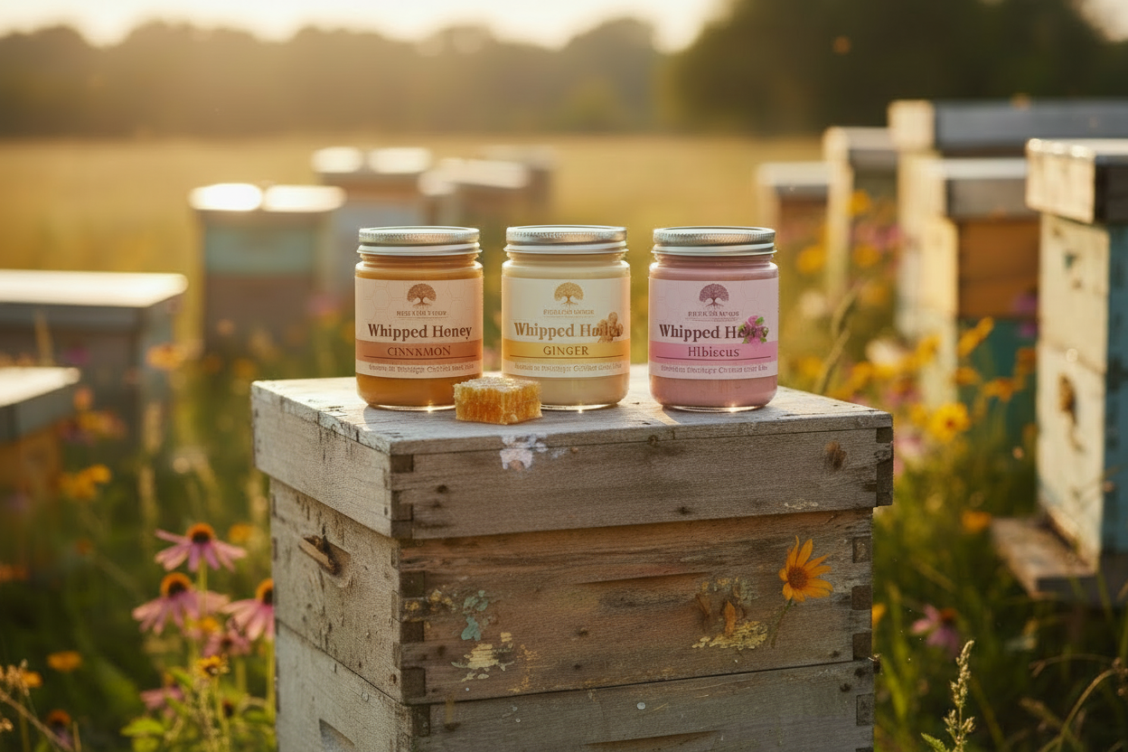 Honey Jars on Beehive No Logo